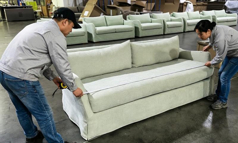 Hanleide Furniture multi-stage inspection process — 5 categories and 46 check points for quality assurance